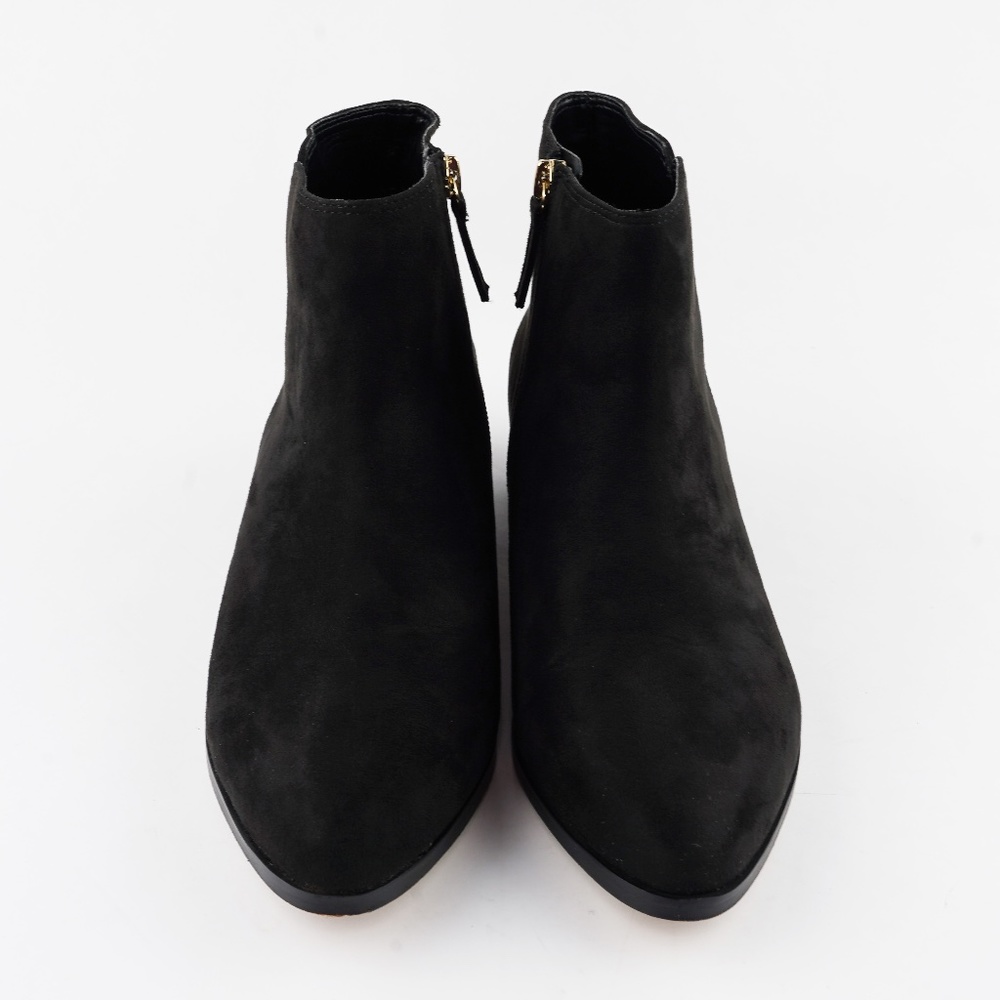 J. CREW Size 7.5 Sueded Ankle Boots in Black - Picture 3 of 7
